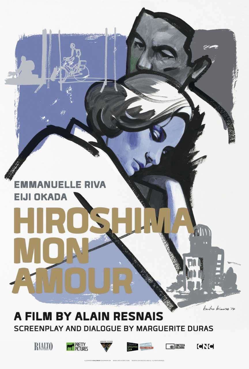 HIROSHIMA MON AMOUR Filmn Poster by Keiko Kimura